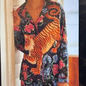 LyreBird Tiger Print Pajama Top